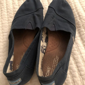 TOMS Blue Slip-on Shoes